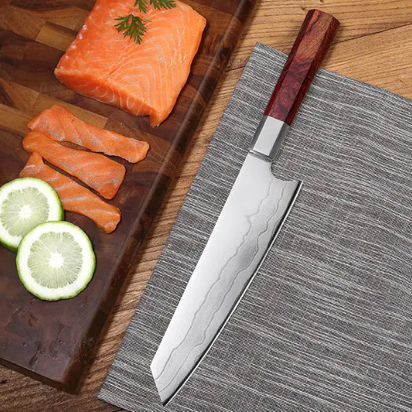 440C Steel Core Damascus Chef Knife - Versatile Kitchen Tool