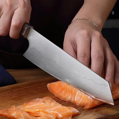 440C Steel Core Damascus Chef Knife - Versatile Kitchen Tool