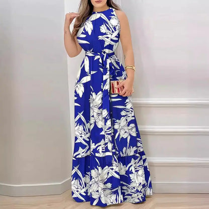 2023 Summer Floral Ruffle Neck Dress for Women
